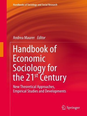 cover image of Handbook of Economic Sociology for the 21st Century